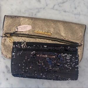 Victoria’s Secret 2 pc Sequined Travel Bag